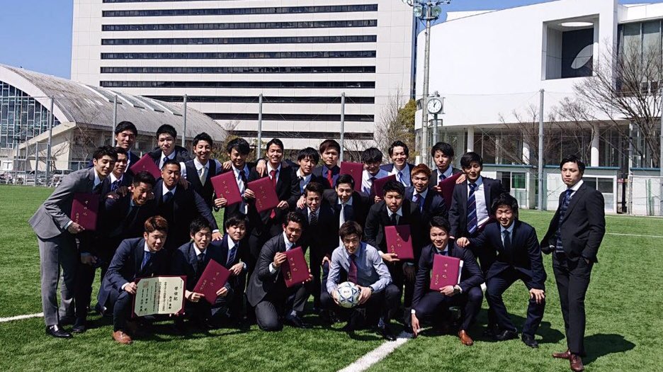 卒業式が行われました 福岡大学サッカー部公式hp