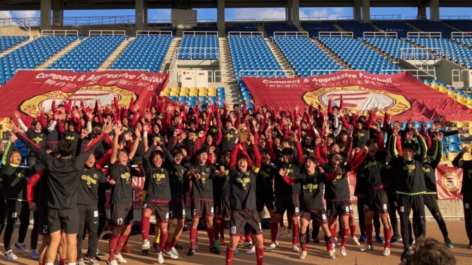 第38回九州大学サッカーリーグ1部、無敗優勝！