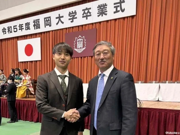 重見柾斗 選手 学長賞受賞
